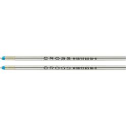 Cross Mini Ballpoint Pen Refill Medium Blue Twin Pack 8518-6