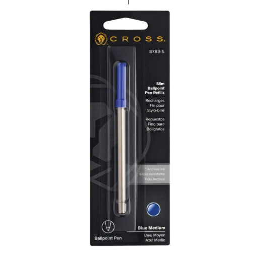Cross Slim Ballpoint Pen Refill Medium Blue 8783-5