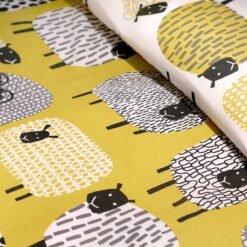 Dotty Sheep in Yellow and White Duvet Cover Set by Fusion
