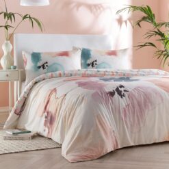 Drift Aquarelle Duvet Cover Set & Free Fitted Sheet