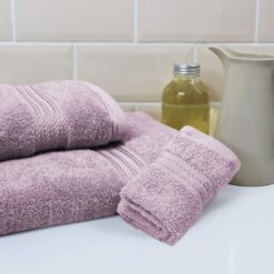 Dusky Pink Towels Luxury Egyptian Collection 100 % Cotton Towels 500GSM Supreme