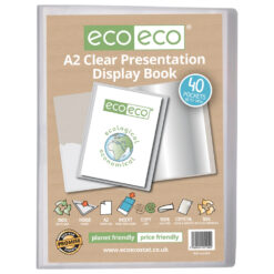 eco-eco A2 40 Pocket Clear Presentation Display Book