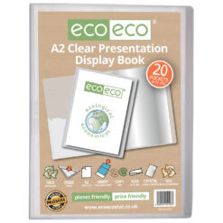 eco-eco A2 40 Pocket Clear Presentation Display Book