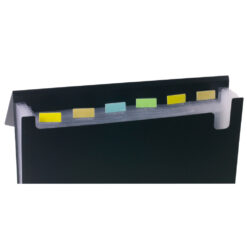 eco-eco A4 26 Clear Pocket Expanding File Organiser Black Cover