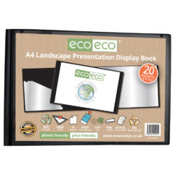eco-eco A4 60 Pocket Clear Presentation Display Book