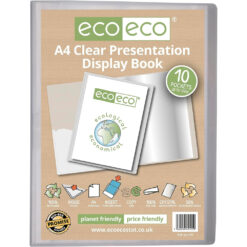 eco-eco A5 10 Pocket Clear Presentation Display Book