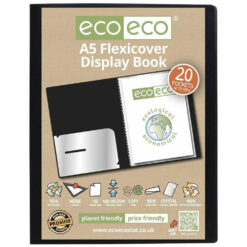 eco-eco A5 20 Pocket Flexicover Display Book 100% Recycled