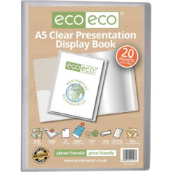 eco-eco A5 40 Pocket Clear Presentation Display Book