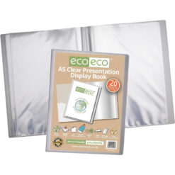 eco-eco A5 40 Pocket Clear Presentation Display Book