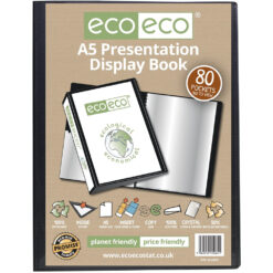 eco-eco A5 50% Recycled 80 Pocket Presentation Display Book