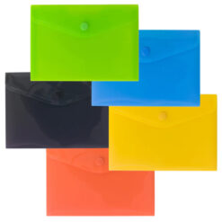 eco-eco A6 Stud Wallets Assorted Colours x 5 Pack