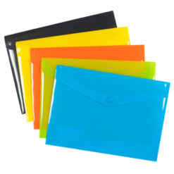 eco-eco A6 Stud Wallets Assorted Colours x 5 Pack