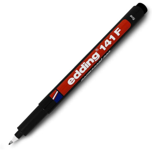Edding 361 Whiteboard Marker Round Tip 1mm Dry Wipe Refillable Black - x 10