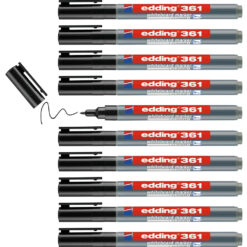 Edding 8000 Freezer Marker Permanent Black Fine Tip