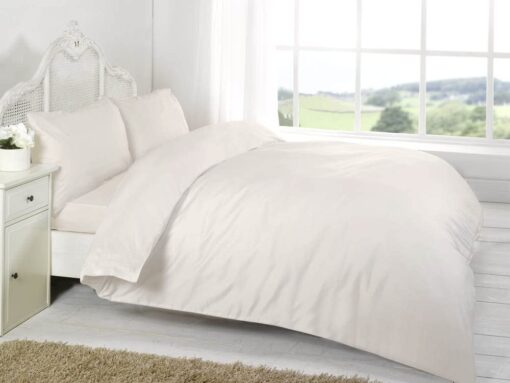 Egyptian Cotton 400 Thread Duvet Cover in Cream