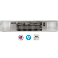 Electric Plinth Heater 2KW Wireless Thermostat - Stainless Steel