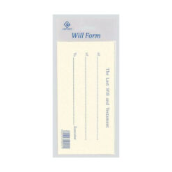 Esposti Last Will And Testament Form Printed Envelope Executor + Example Sealed Envelope