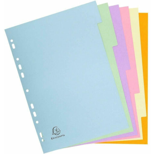 Exacompta Forever A4 6 Part File Dividers