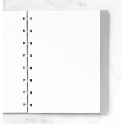 Filofax A5 Notebook Dotted Paper Refill White