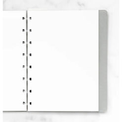 Filofax A5 Notebook Plain Paper Refill White