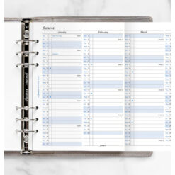 Filofax A5 Vertical Year Planner 2026 English