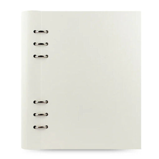 Filofax Clipbook Classic Monochrome A5 Organiser White