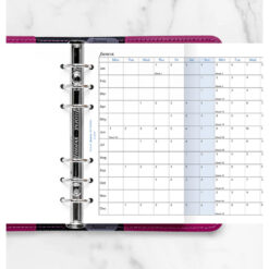 Filofax Horizontal Year Planner Personal 2026 English