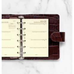 Filofax Pocket Week on Two Pages Cotton Cream Multilanguage 2026 Diary Refill