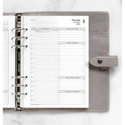 Filofax Time Management One Day On Two Pages Diary A5 2026 English