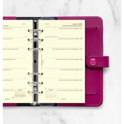 Filofax Week On One Page Diary - Personal Cotton Cream 2026 Multilanguage