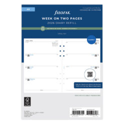 Filofax Week On Two Pages Diary A5 2026 English Recycled Paper