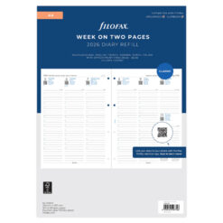 Filofax Week On Two Pages Diary With Appointments A4 2026 Multilanguage