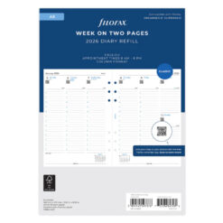 Filofax Week On Two Pages Diary With Appointments A5 2026 English