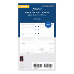Filofax Week On Two Pages Lined Diary - Personal 2026 English