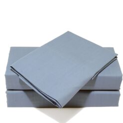 Fitted Sheets Soft 180 Thread Cotton Blend - king-fitted-blue