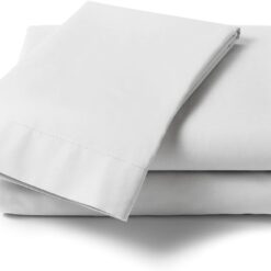 Fitted Sheets Soft 180 Thread Cotton Blend - king-fitted-white