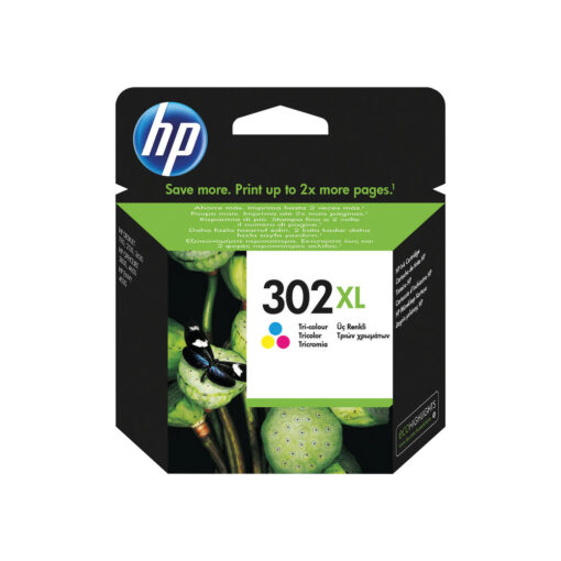 HP 302 XL Original High-Capacity Tri-Colour Ink Cartridge F6U67AE