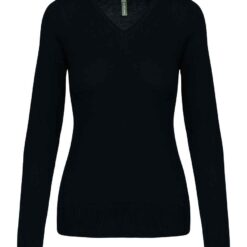 Kariban Ladies Cotton Acrylic V Neck Sweater
