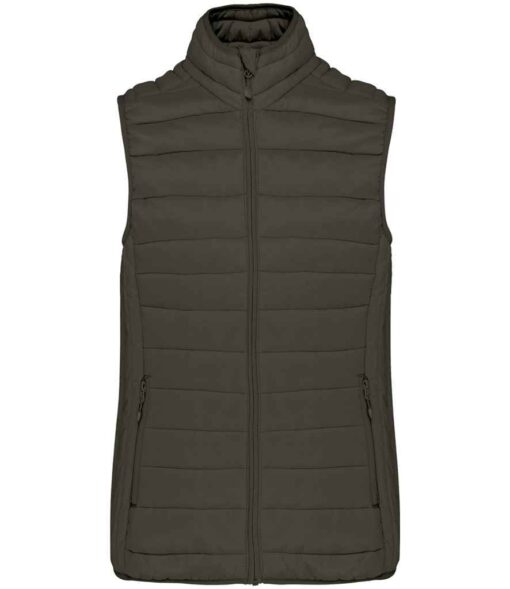 Kariban Ladies Lightweight Padded Bodywarmer - Dark Khaki, XXL