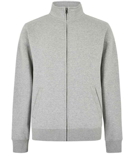 Kustom Kit Sweat Jacket - Heather Grey, XXL