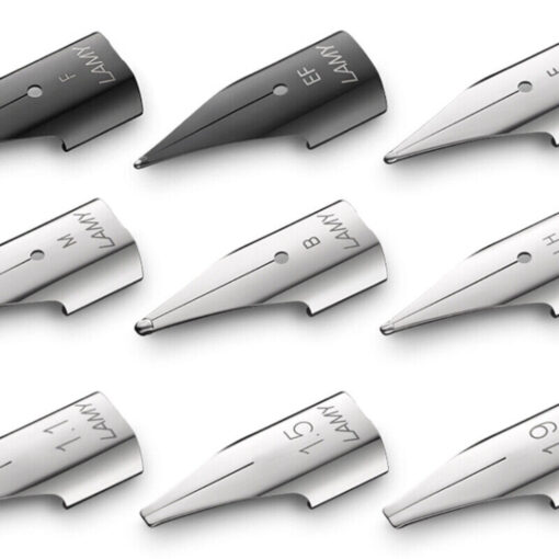 Lamy Z50 Fountain Pen Replacement Nibs - 1-9mm-italic, silver