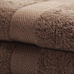 Luxor Spa Towels Chocolate Luxury Heavy Weight 600GSM Egyptian Cotton Towels - bath-towel