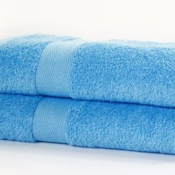 Luxor Spa Towels Cobalt Blue Luxury Heavy Weight 600GSM Egyptian Collection Combed Cotton Towels