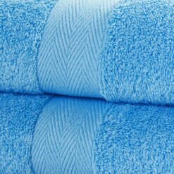 Luxor Spa Towels Cobalt Blue Luxury Heavy Weight 600GSM Egyptian Collection Combed Cotton Towels - bath-sheet