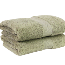 Luxor Spa Towels Dark Sage Green Luxury Heavy Weight 600 GSM Cotton Towels