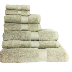Luxor Spa Towels Dark Sage Green Luxury Heavy Weight 600 GSM Cotton Towels - bath-sheet