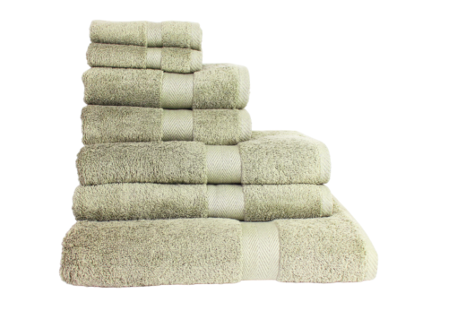 Luxor Spa Towels Dark Sage Green Luxury Heavy Weight 600 GSM Cotton Towels - bath-sheet