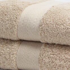 Luxor Spa Towels Latte Luxury Heavy Weight 600GSM Egyptian Collection Cotton Towels - bath-towel