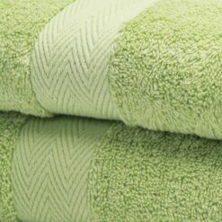 Luxor Spa Towels Sage Green by Restmor Egyptian Cotton 600GSM - hand-towel
