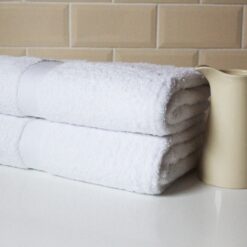 Luxor Towels Luxurious 600GSM Egyptian Collection 100 % Cotton Towels in Bright White - bath-sheet